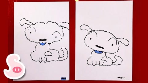 大鼻孔和小尾巴 狗年必画谁画都好看的小白