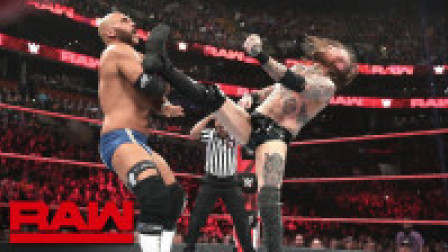 WWE RAW 2019 【RAW 03/25】阿里斯特释放超级炫踢 李科学630飞扑无缝连接