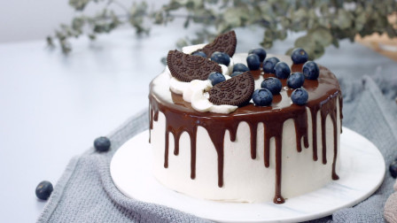 生日做个巧克力淋面蛋糕，香味浓郁颜值高，吃过的都说好！