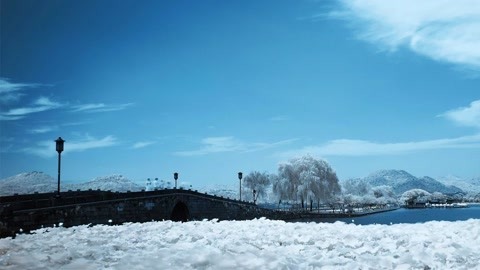 唱罢吹灯 杭州西湖雪景《断桥残雪》