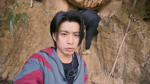 张俊杰寻矿物颜料 仁科首次山洞体验