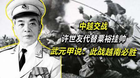 文史档案 中越交战，许世友代替粟裕挂帅，武元甲说：此战越南必胜