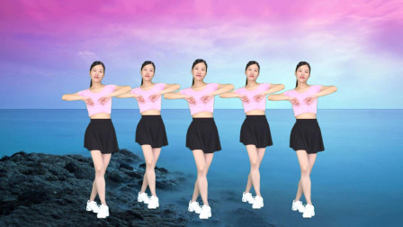 广场舞《外婆的澎湖湾》中秋节快乐 简单欢快32步！