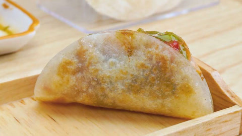 辣章鱼卷饼