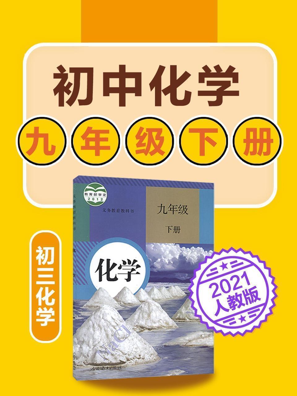 初中化学 九年级下册化学初三人教版2021