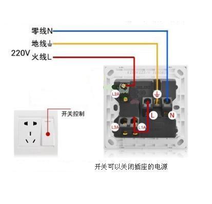 明線一開五孔雙控開關如何接線圖