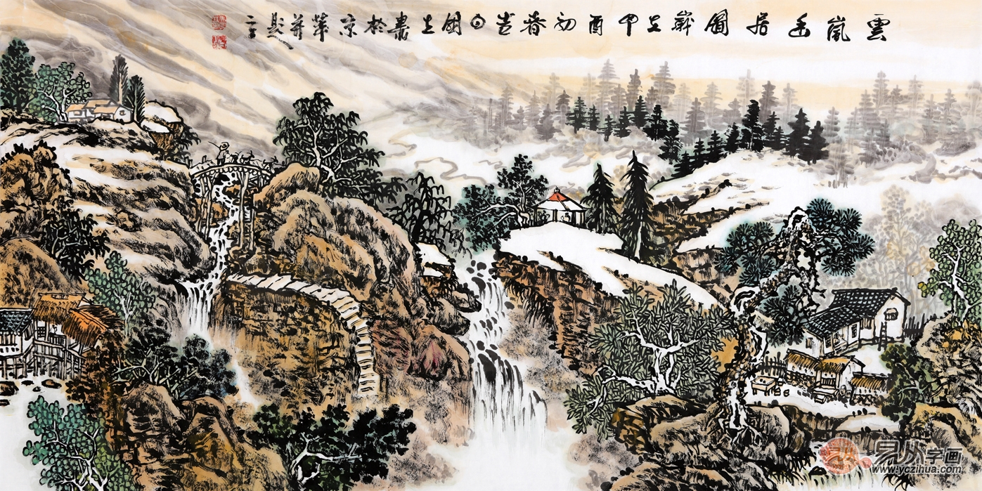 国画名家马国立,一幅山水画到底又何独到之处?