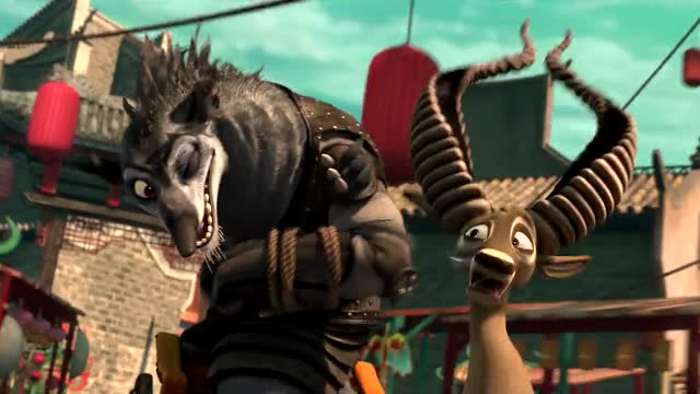 功夫熊猫2:让这个独眼鳄鱼回去报信 阿宝就麻烦了