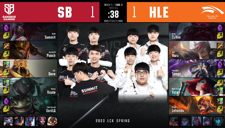 [战报] 韩华火男辅助作用后期失效 沙盒成功让一追二