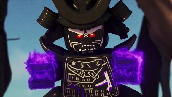 乐高幻影忍者:魔王和天乐不停的用力量控制着巨石怪,天乐被反噬