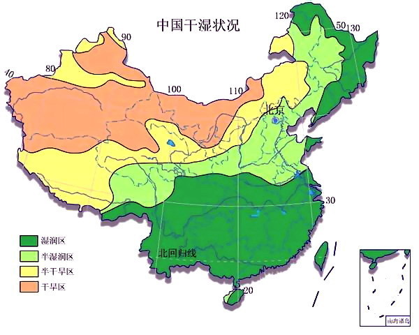 中国干旱分布图图片