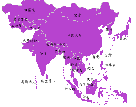 泰国在地图上的位置图片