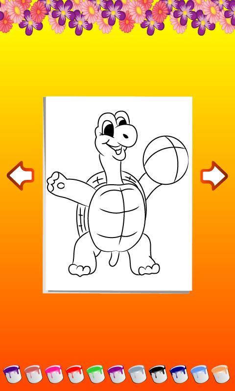 nin turtle tap coloring